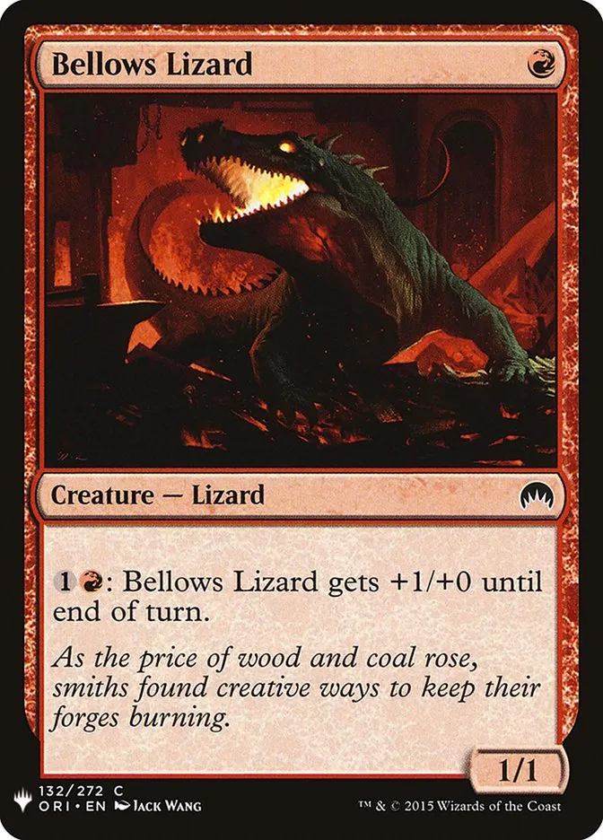 2020 The List Bellows Lizard common #ORI-132 common card image