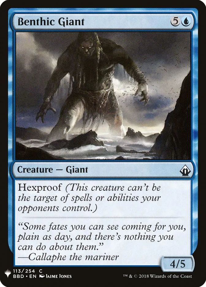 2020 The List Benthic Giant common #BBD-113 common card image