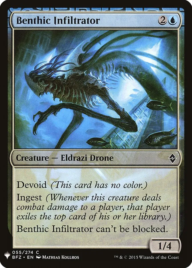 2020 The List Benthic Infiltrator common #BFZ-55 common card image