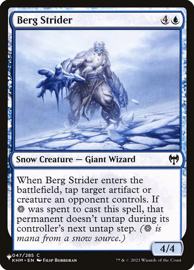 2020 The List Berg Strider #KHM-47 common card image