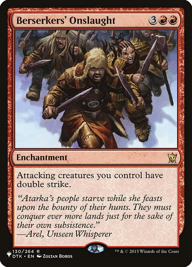 2020 The List Berserkers' Onslaught #DTK-130 rare card image