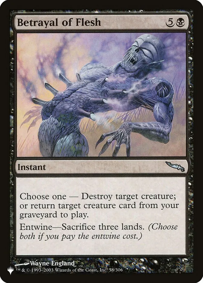 2020 The List Betrayal of Flesh #MRD-58 uncommon card image
