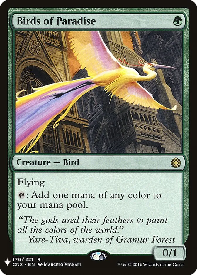 2020 The List Birds of Paradise #CN2-176 rare card image