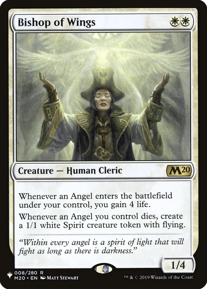 2020 The List Bishop of Wings #M20-8 rare card image