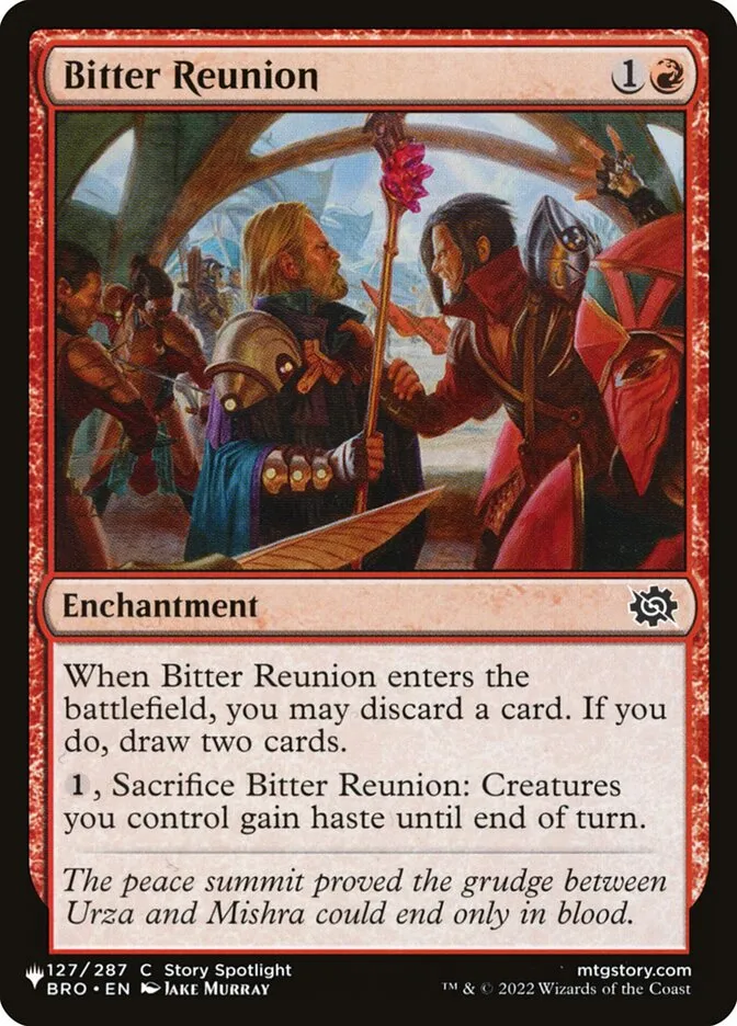 2020 The List Bitter Reunion #BRO-127 common card image