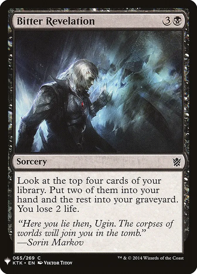2020 The List Bitter Revelation #KTK-65 common card image