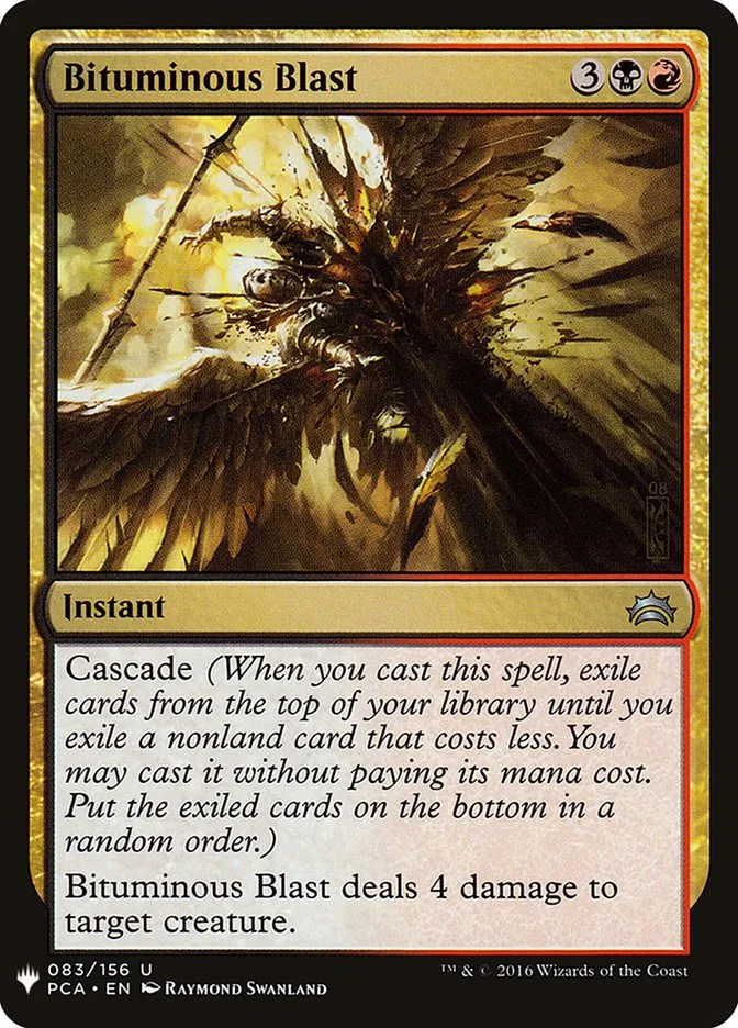 2020 The List Bituminous Blast uncommon #PCA-83 uncommon card image