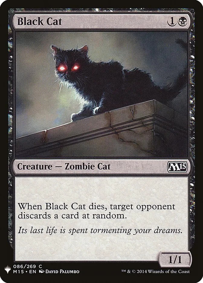 2020 The List Black Cat common #M15-86 common card image