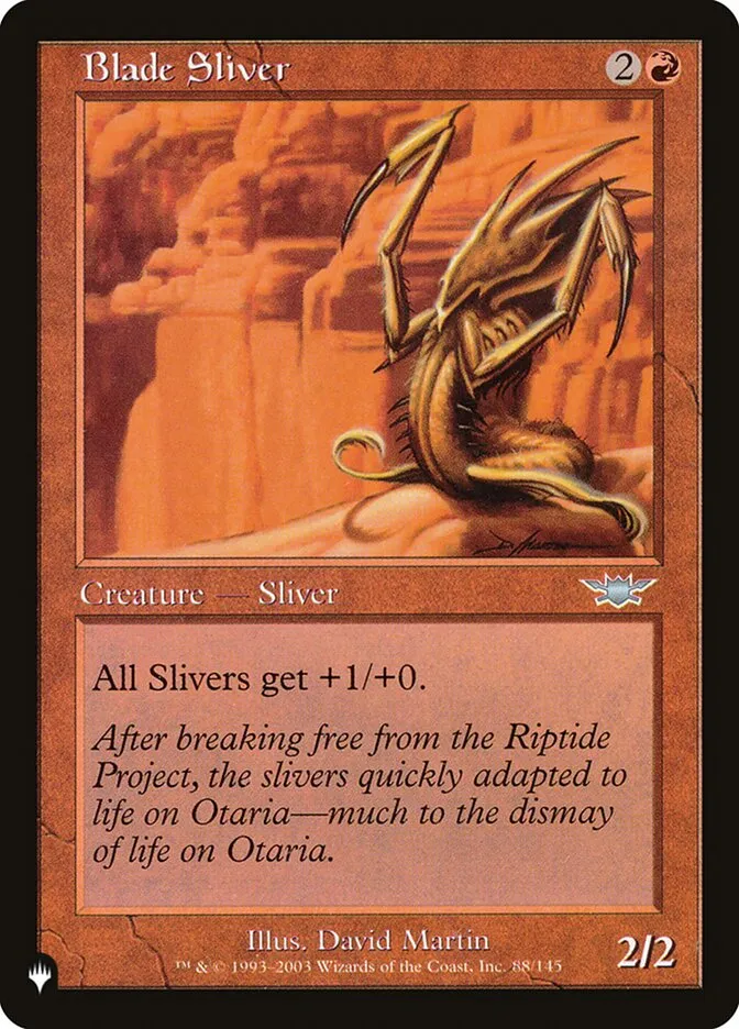 2020 The List Blade Sliver #LGN-88 uncommon card image