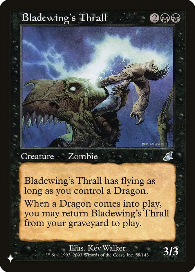 2020 The List Bladewing's Thrall #SCG-55 uncommon card image