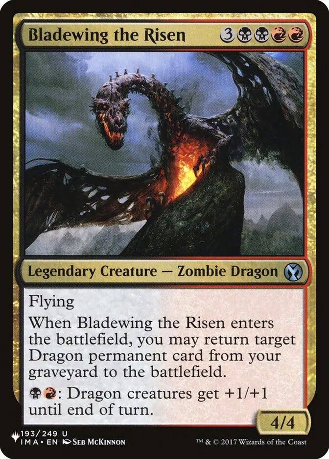 2020 The List Bladewing the Risen uncommon #IMA-193 uncommon card image