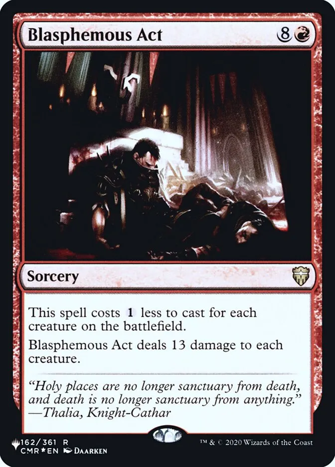 2020 The List Blasphemous Act #CMR-162 rare card image