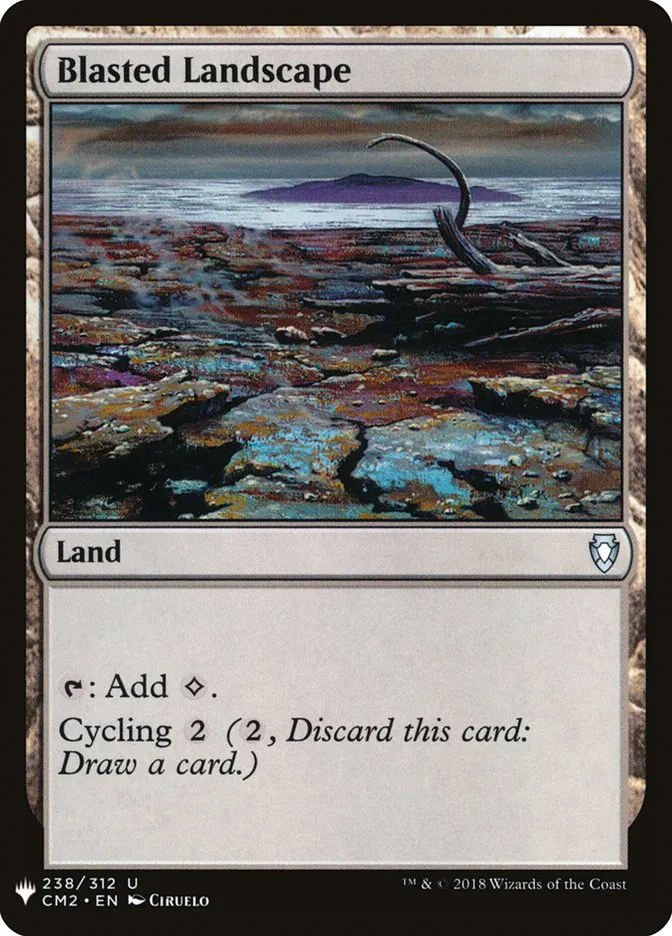 2020 The List Blasted Landscape uncommon #CM2-238 uncommon card image