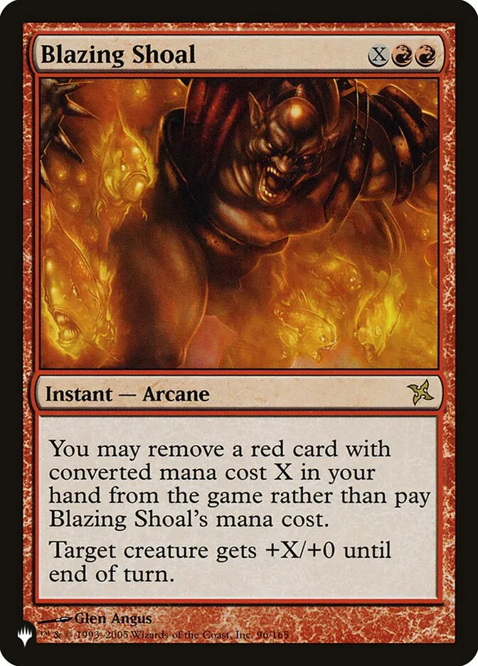 2020 The List Blazing Shoal #BOK-96 rare card image