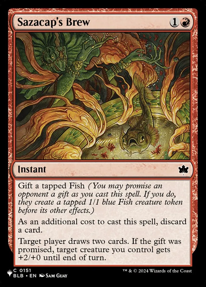 2020 The List Sazacap's Brew common #BLB-151 common card image
