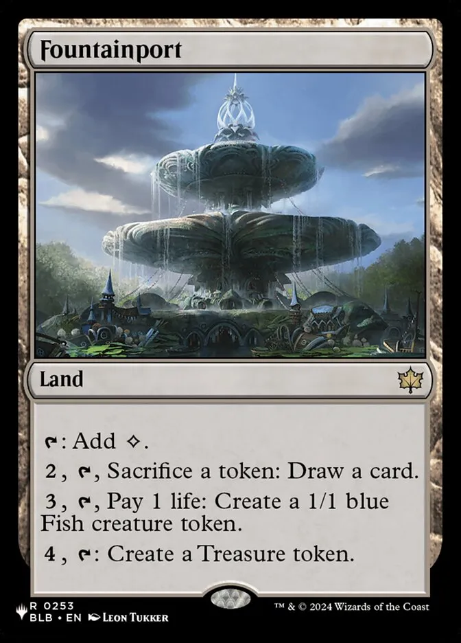 2020 The List Fountainport #BLB-253 rare card image
