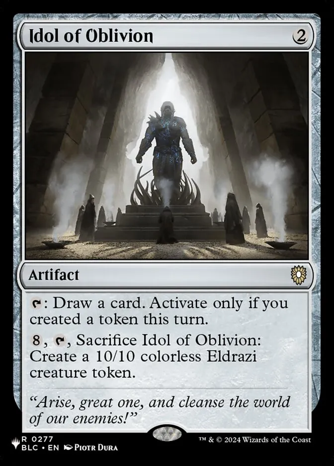2020 The List Idol of Oblivion #BLC-277 rare card image