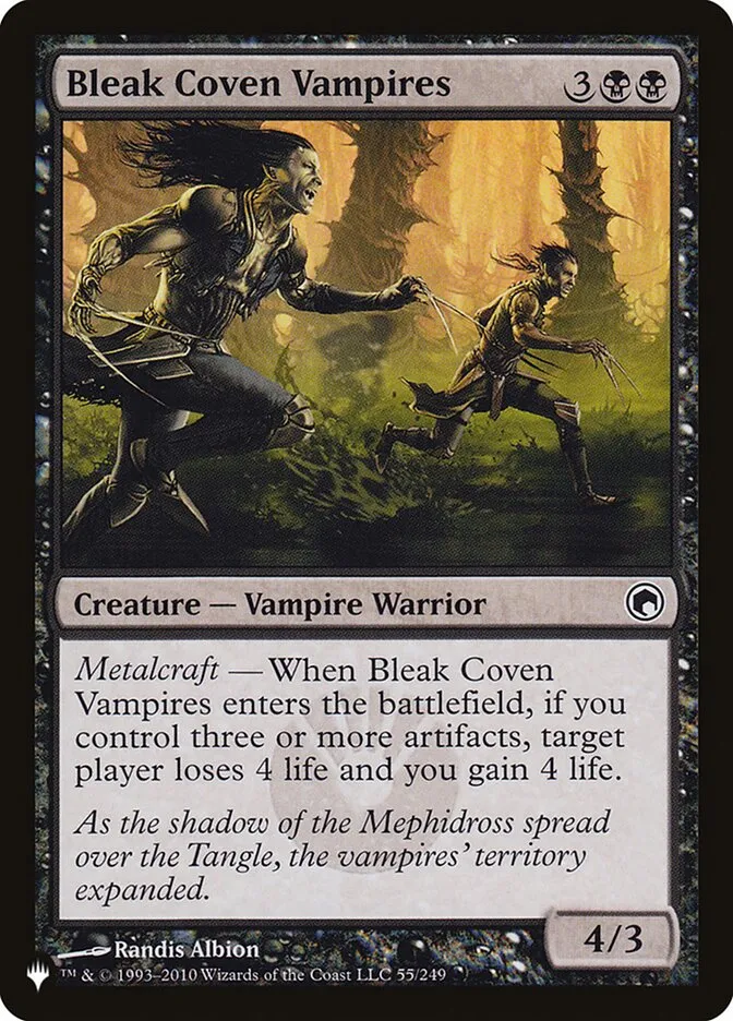 2020 The List Bleak Coven Vampires #SOM-55 common card image