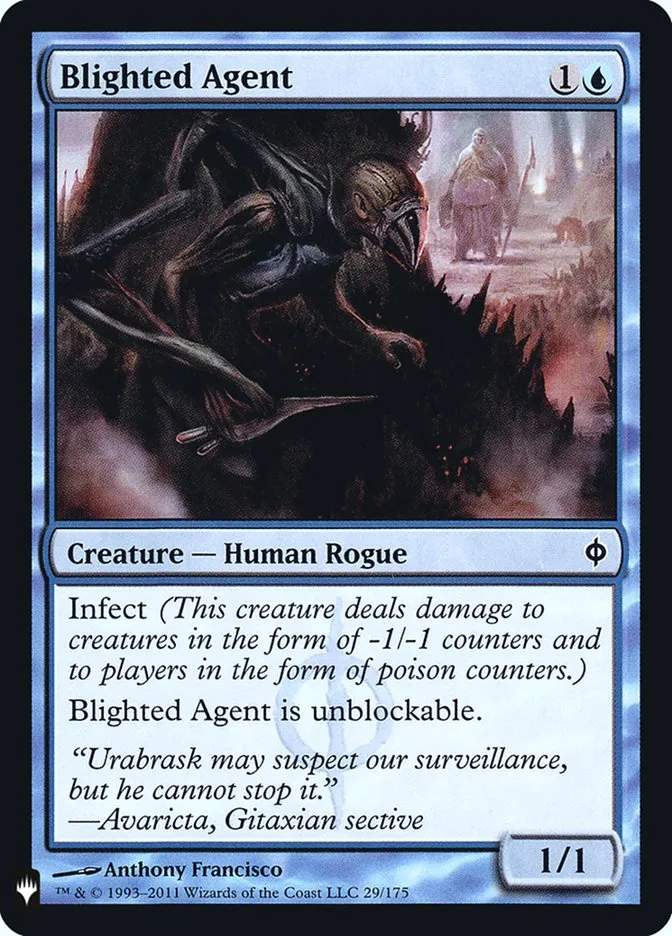 2020 The List Blighted Agent common #NPH-29 common card image