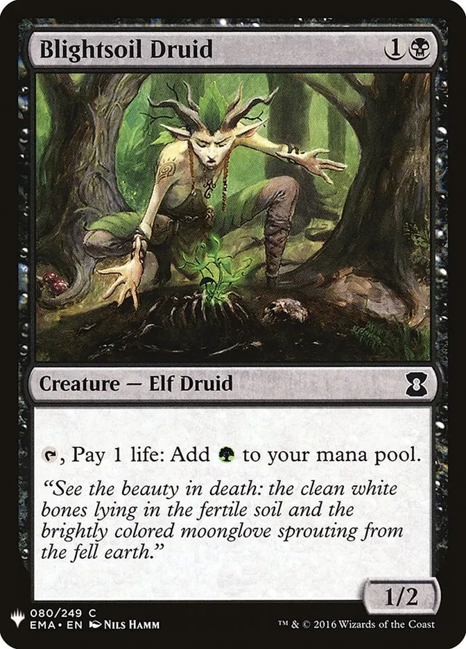 2020 The List Blightsoil Druid common #EMA-80 common card image