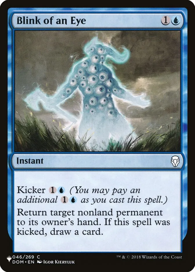2020 The List Blink of an Eye #DOM-46 common card image