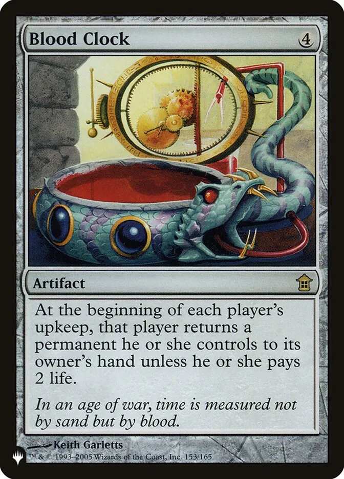 2020 The List Blood Clock #SOK-153 rare card image