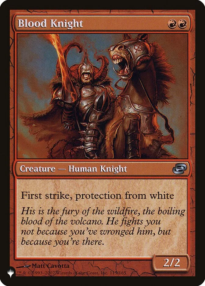 2020 The List Blood Knight #PLC-115 uncommon card image