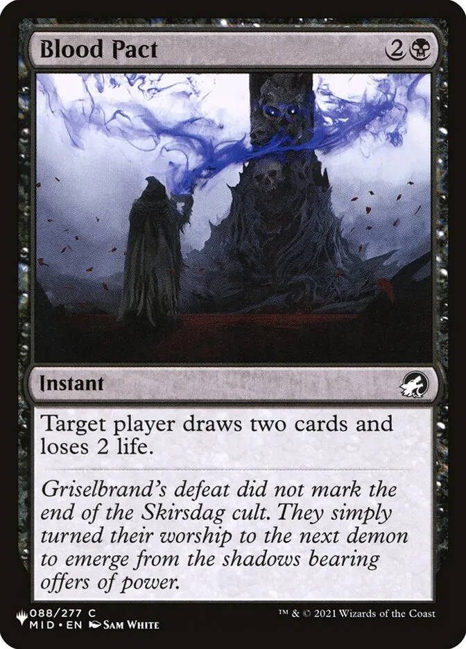 2020 The List Blood Pact #MID-88 common card image