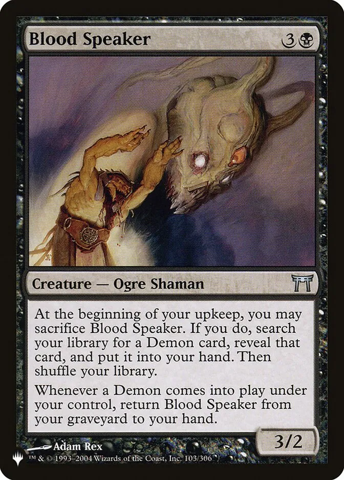 2020 The List Blood Speaker #CHK-103 uncommon card image