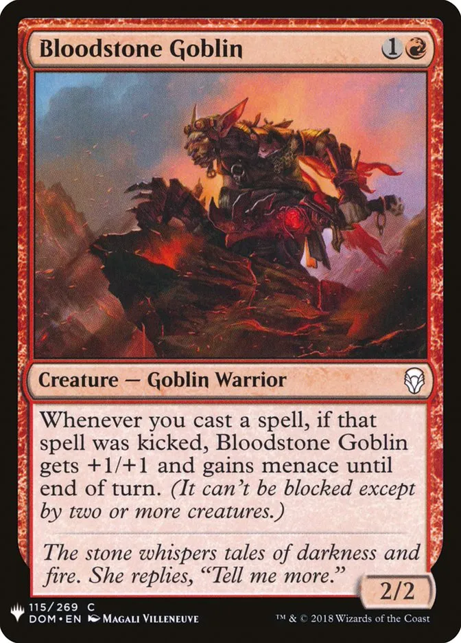 2020 The List Bloodstone Goblin #DOM-115 common card image