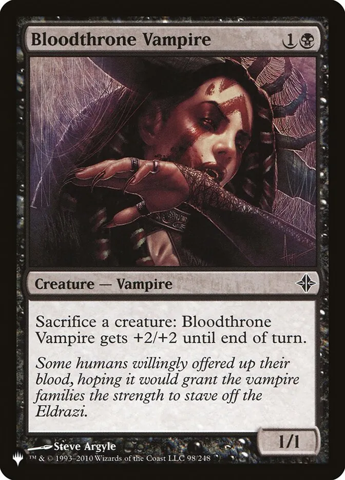 2020 The List Bloodthrone Vampire #ROE-98 common card image