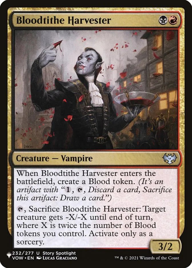 2020 The List Bloodtithe Harvester uncommon #VOW-232 uncommon card image