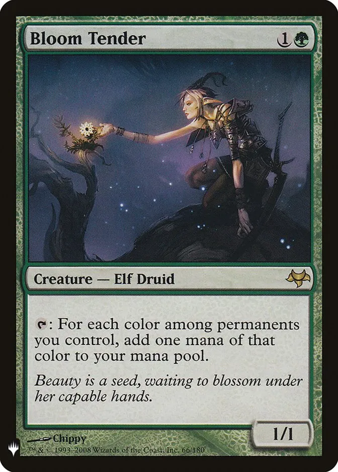 2020 The List Bloom Tender #EVE-66 rare card image