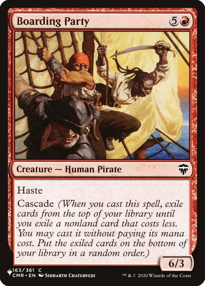 2020 The List Boarding Party #CMR-163 common card image