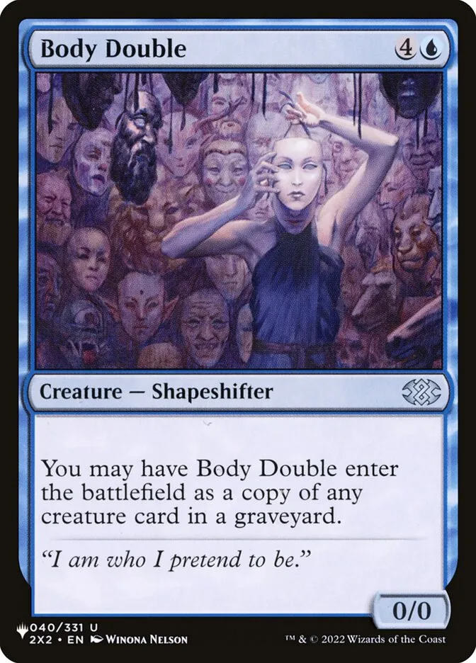 2020 The List Body Double #2X2-40 uncommon card image