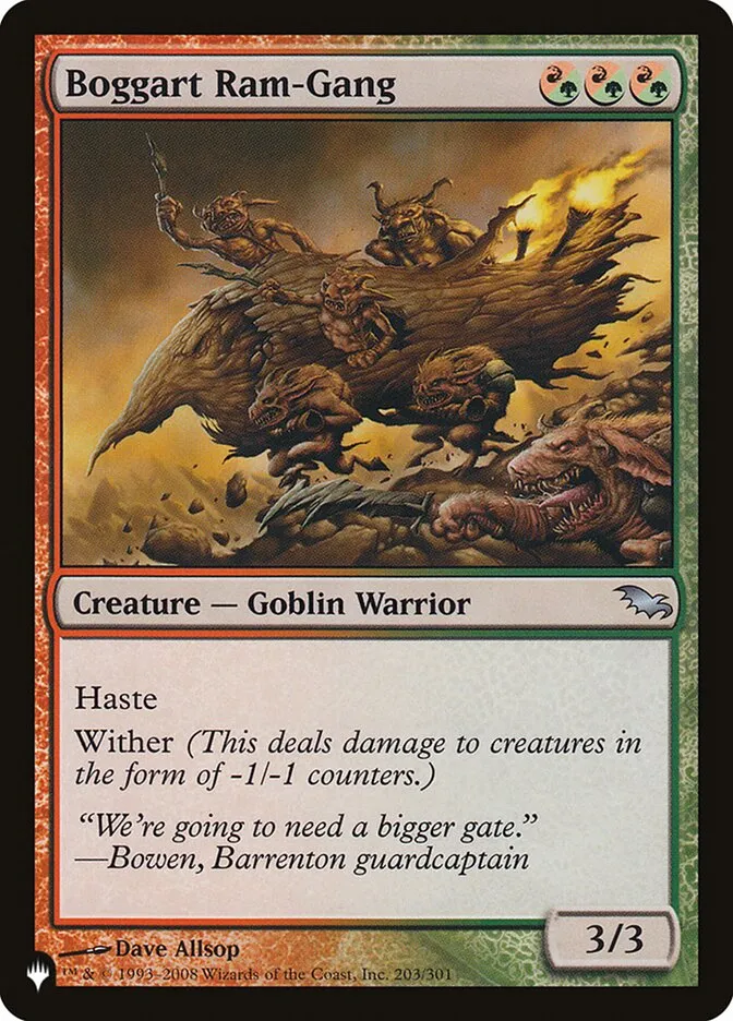 2020 The List Boggart Ram-Gang #SHM-203 uncommon card image