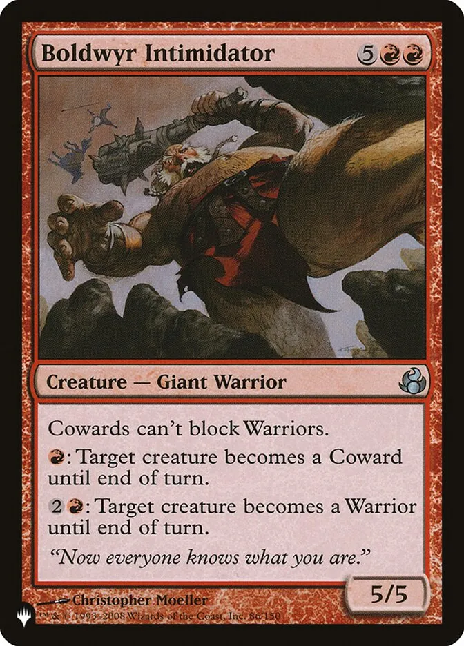 2020 The List Boldwyr Intimidator #MOR-86 uncommon card image
