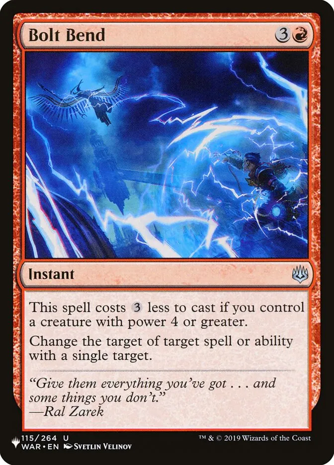 2020 The List Bolt Bend #WAR-115 uncommon card image