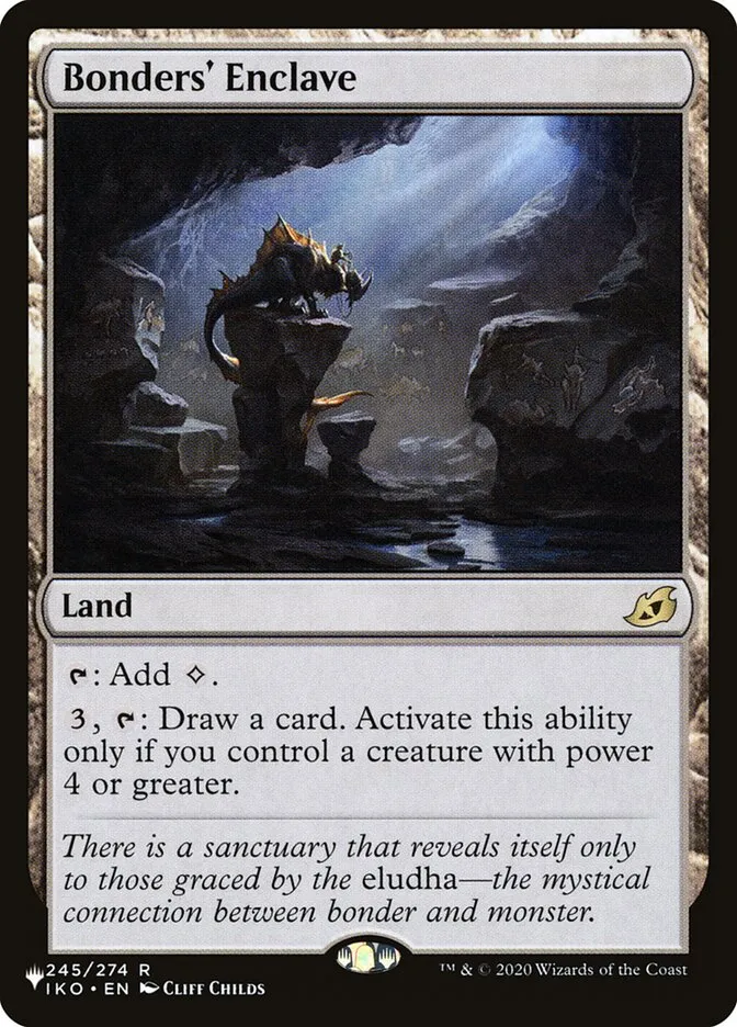 2020 The List Bonders' Enclave #IKO-245 rare card image