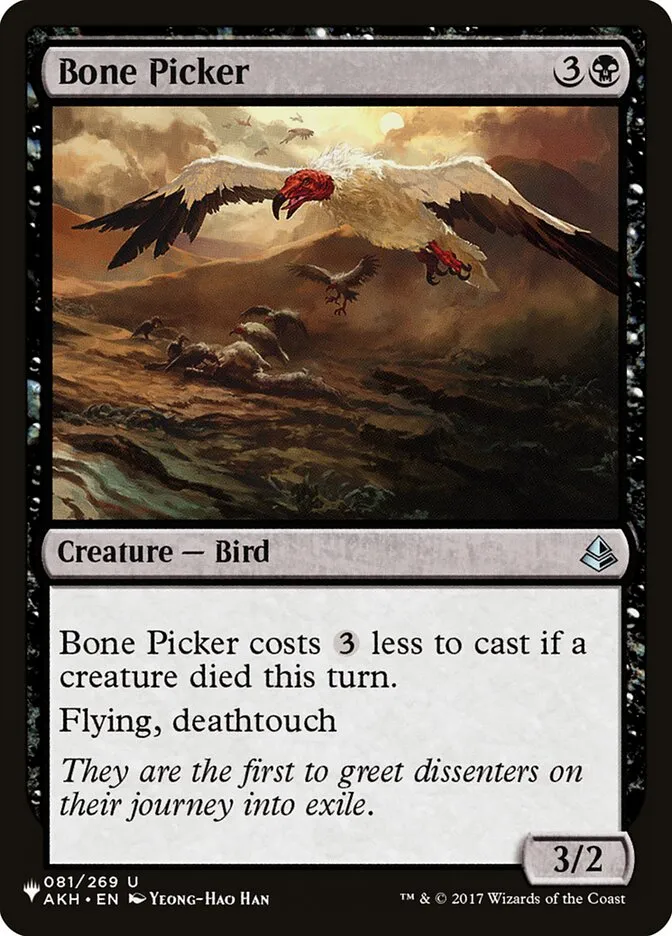 2020 The List Bone Picker uncommon #AKH-81 uncommon card image
