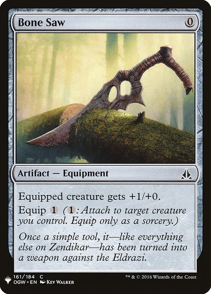 2020 The List Bone Saw common #OGW-161 common card image