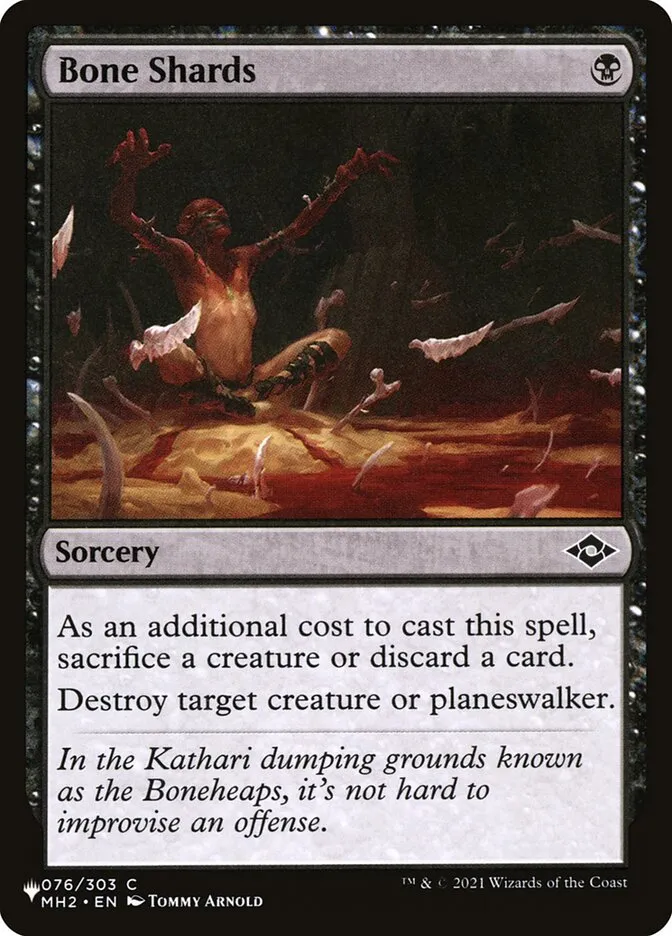 2020 The List Bone Shards common #MH2-76 common card image