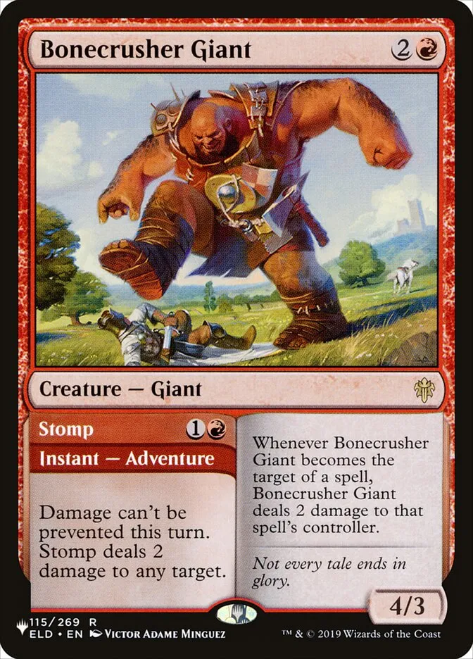2020 The List Bonecrusher Giant // Stomp #ELD-115 rare card image