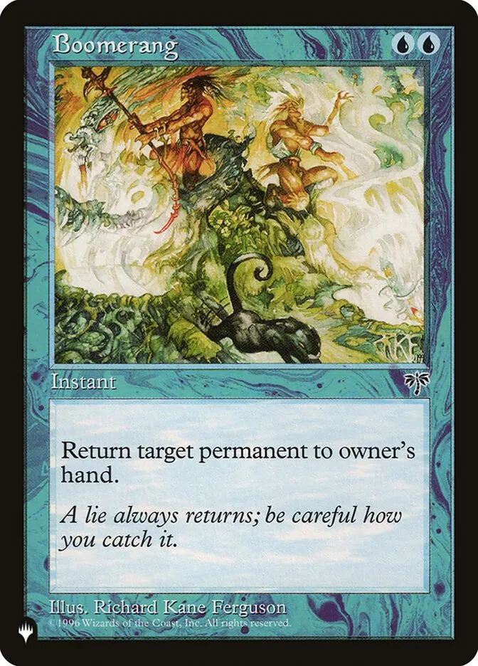 2020 The List Boomerang #MIR-56 common card image