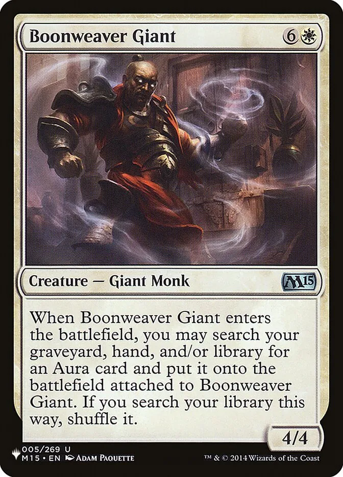 2020 The List Boonweaver Giant #M15-5 uncommon card image