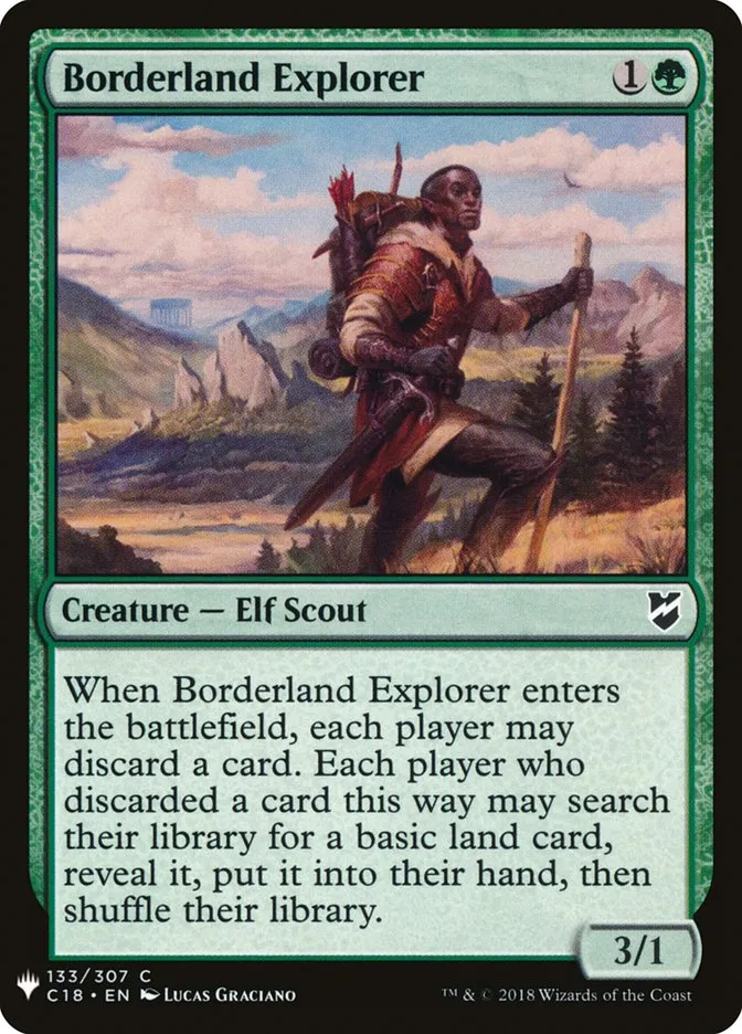 2020 The List Borderland Explorer common #C18-133 common card image