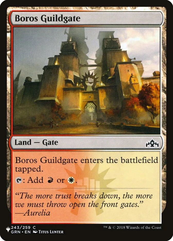 2020 The List Boros Guildgate common #GRN-243 common card image
