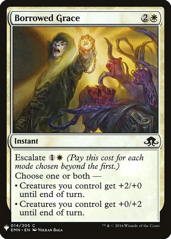 2020 The List Borrowed Grace common #EMN-14 common card image