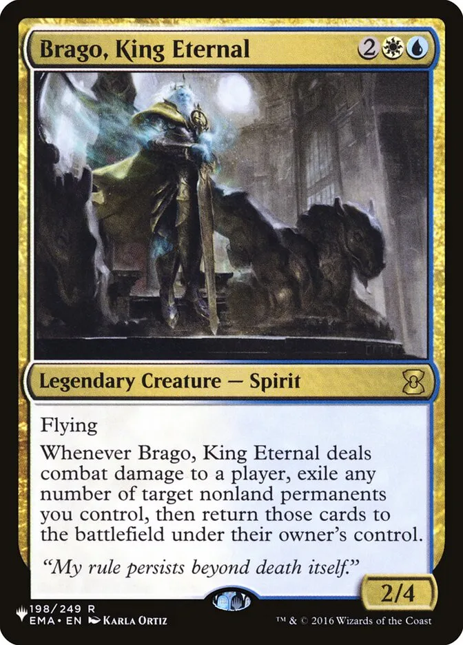 2020 The List Brago, King Eternal #EMA-198 rare card image
