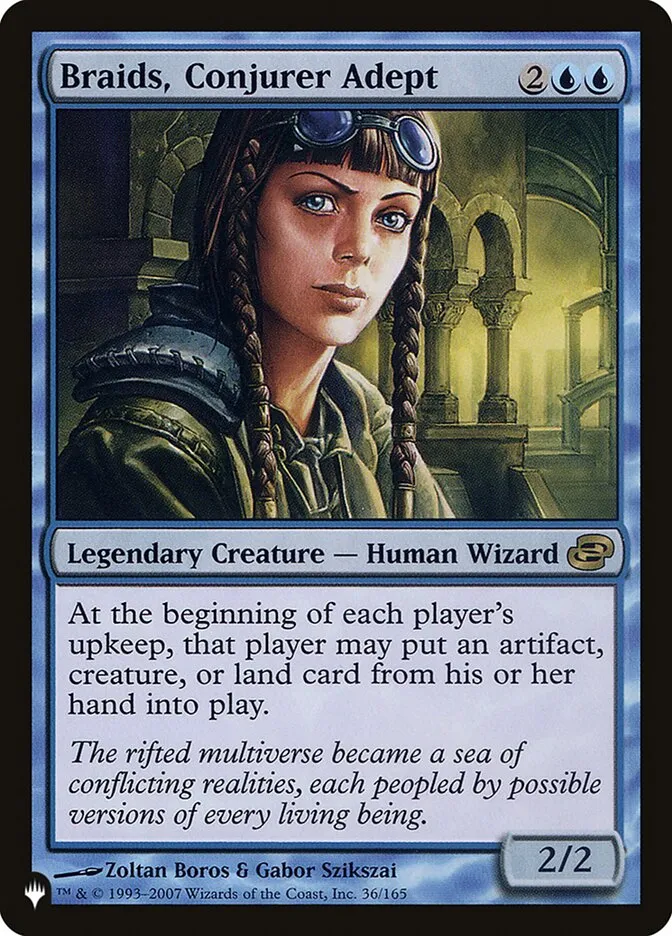 2020 The List Braids, Conjurer Adept #PLC-36 rare card image
